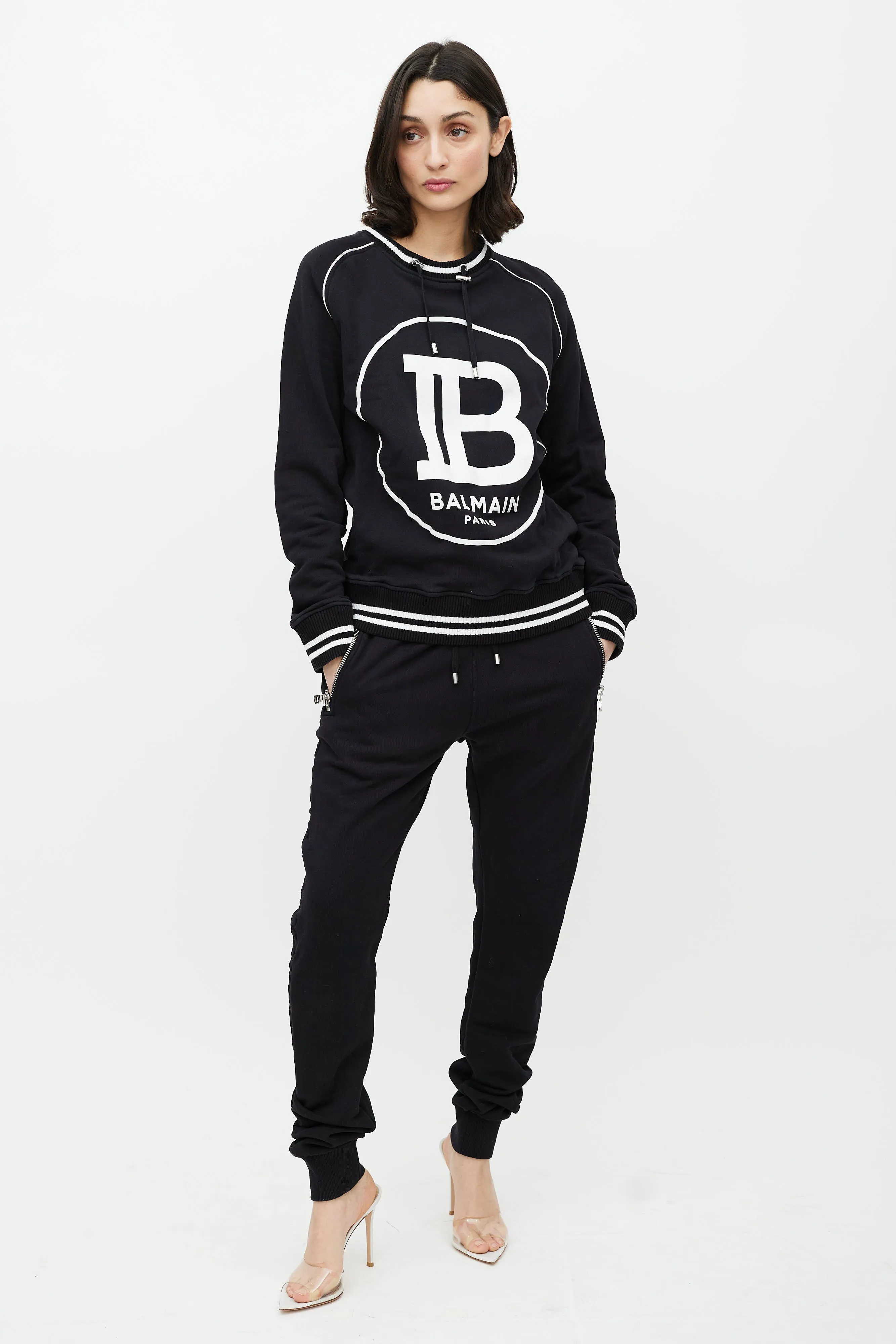 Black & White Logo Sweatshirt