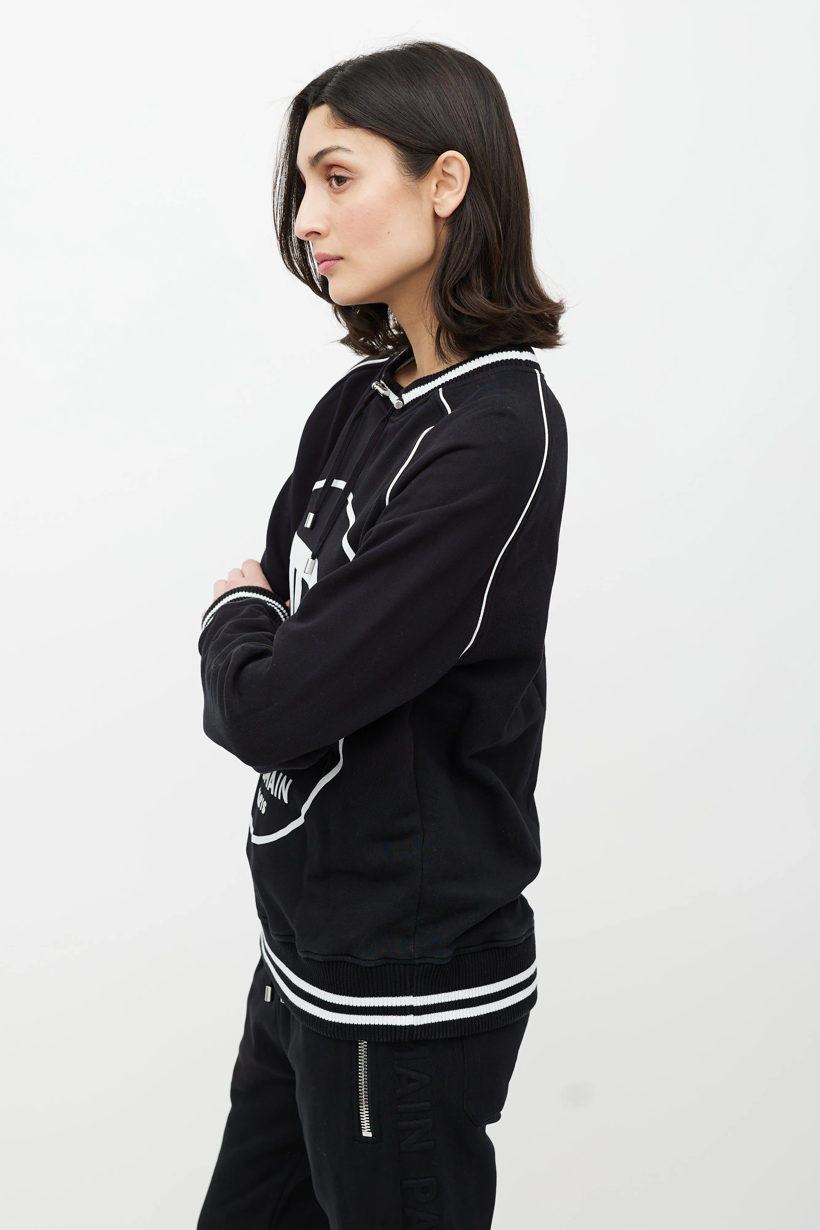 Black & White Logo Sweatshirt