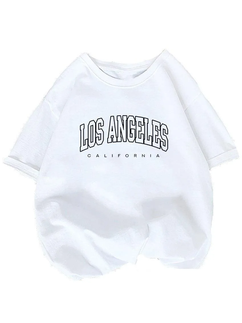 California West Coast Graphic Printed T-Shirt for Women