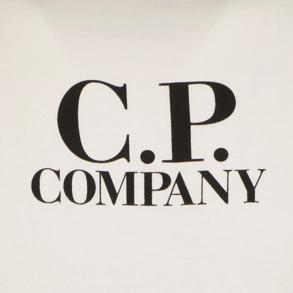 C.P. Company Junior Mixed Logo Print Hoodie