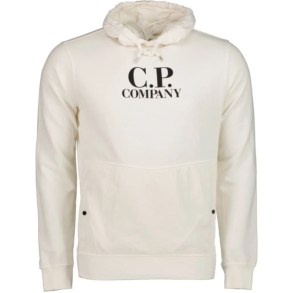 C.P. Company Junior Mixed Logo Print Hoodie