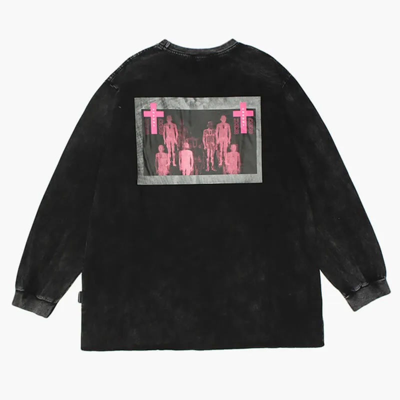 Crosses and Pink Entities Long Sleeve Shirt