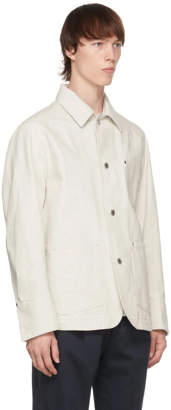 DOPPIAA Off-White Denim Aassalonne Jacket