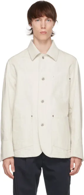 DOPPIAA Off-White Denim Aassalonne Jacket
