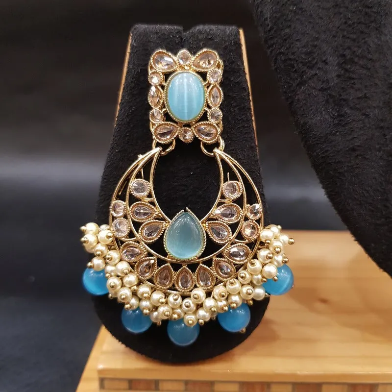 Firozi Antique Necklace Set 18131-5313