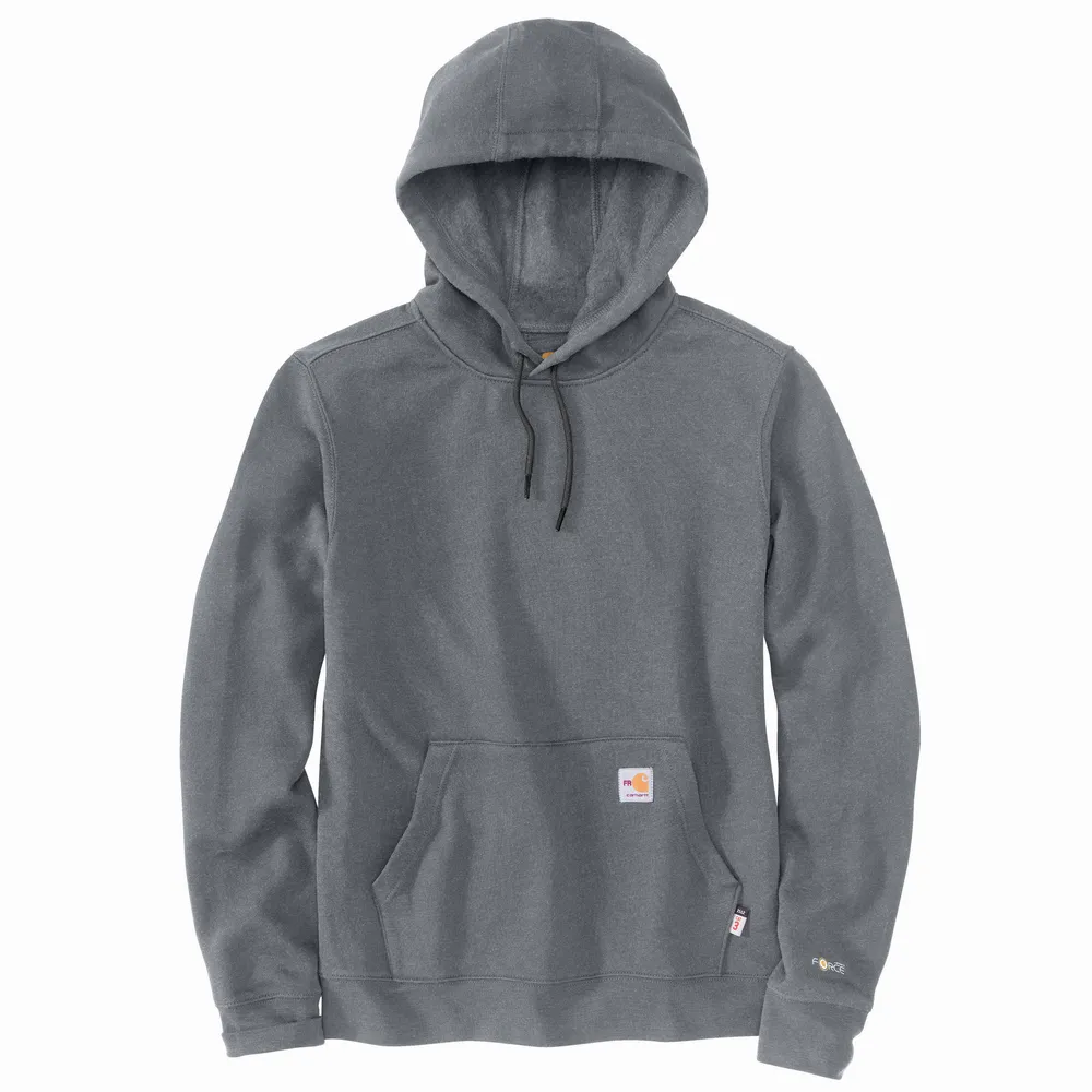 FR FORCE ORIGINAL FIT MIDWEIGHT HOODED SWEATSHIRT - 020-Granite Heather | Carhartt 104983