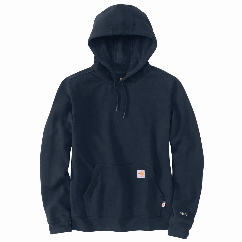 FR FORCE ORIGINAL FIT MIDWEIGHT HOODED SWEATSHIRT - I26-Navy | Carhartt 104983