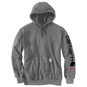 FR ORIGINAL FIT FORCE MIDWEIGHT HOODED GRAPHIC SWEATSHIRT - 020-Granite Heather | Carhartt 104505