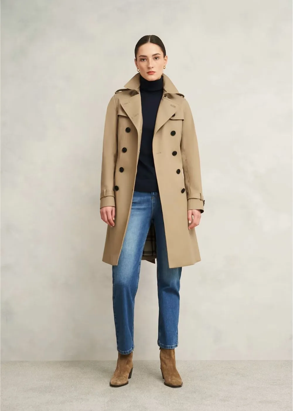 Hobbs Skylar Trench Coat Tan