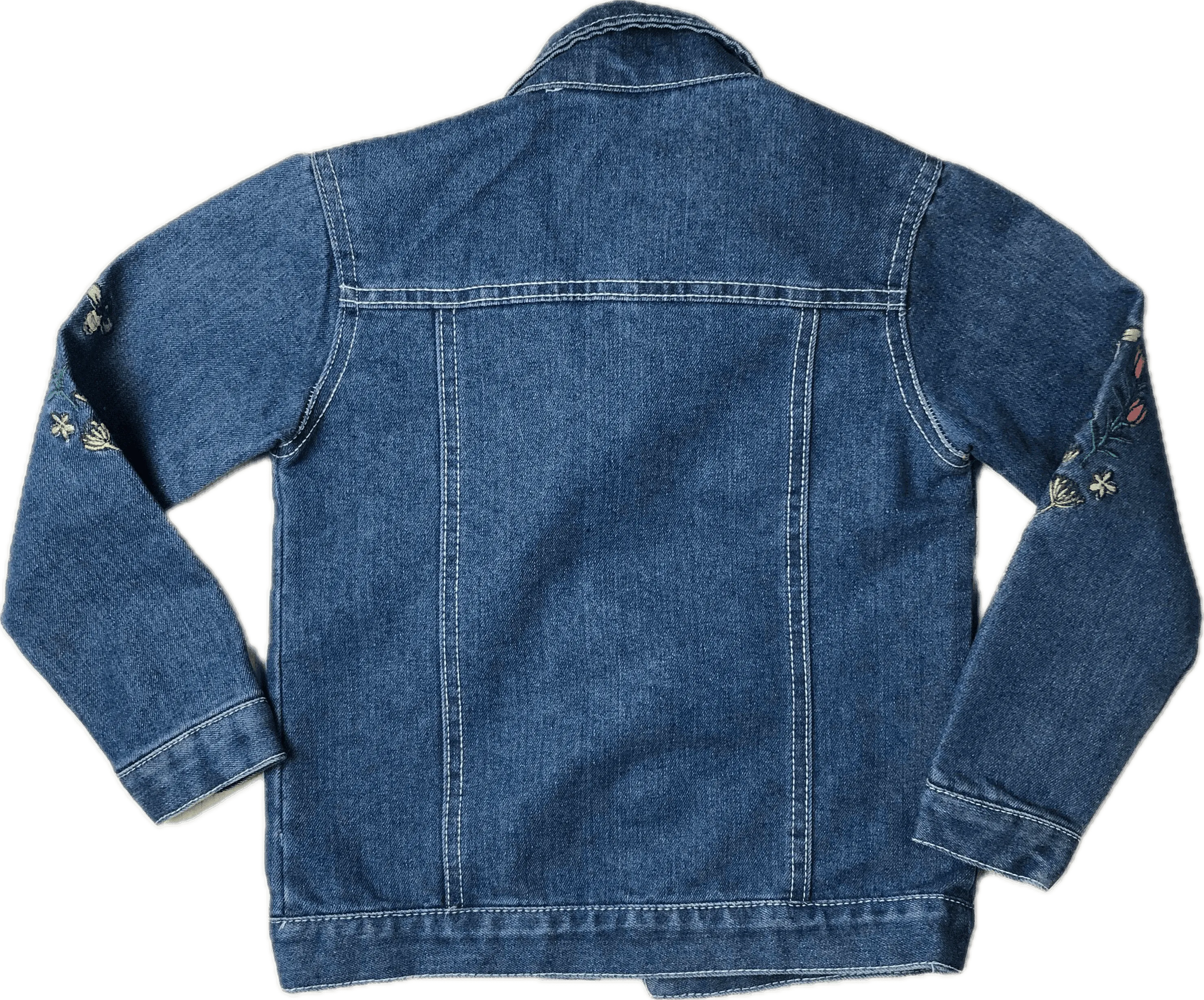 Hullabaloo Embroidered Girls Denim Jacket - Size 4/5