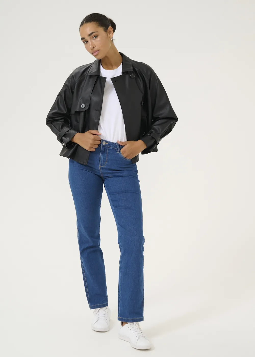 KA ELSA SHORT TRENCH COAT