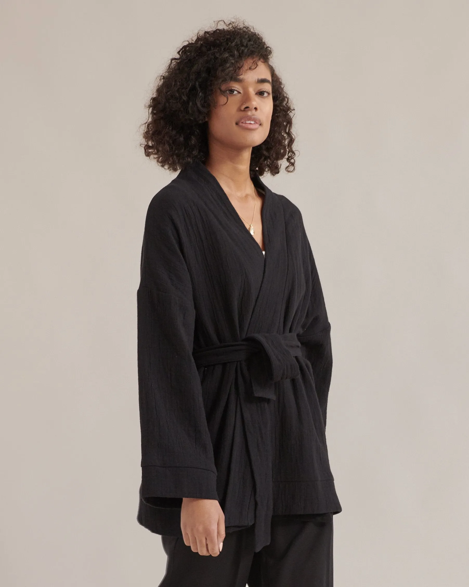 Kenna Oversized Tie-Front Jacket