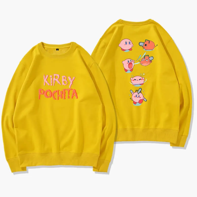 Kirby Pochita Chainsaw Man Sweatshirt