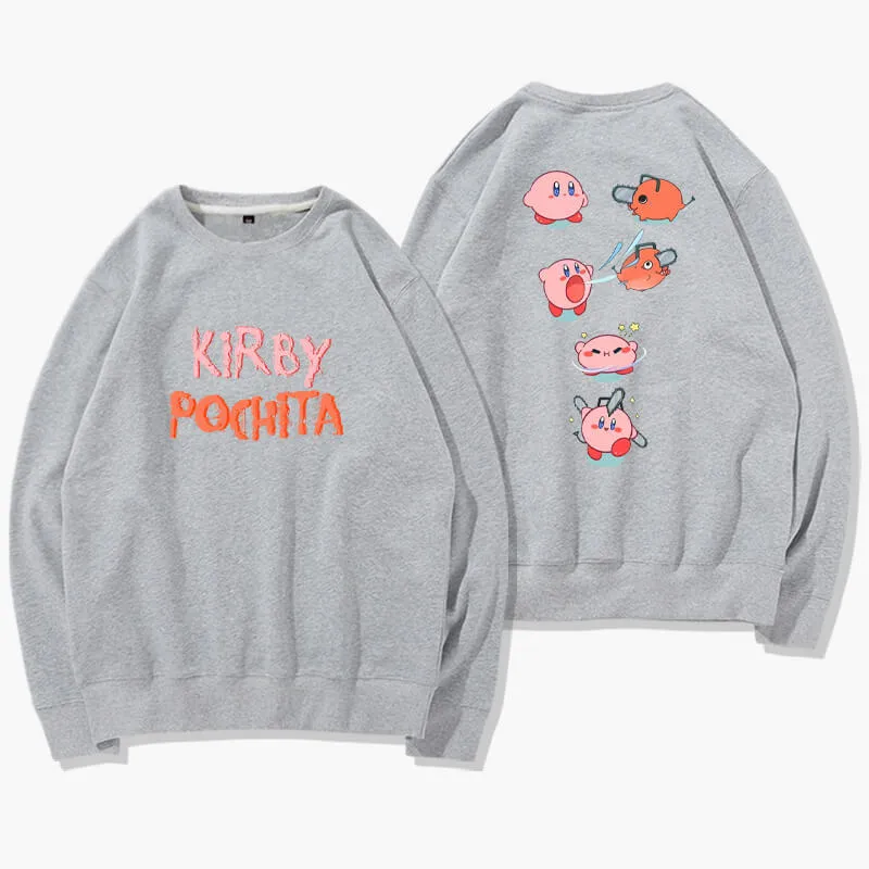 Kirby Pochita Chainsaw Man Sweatshirt