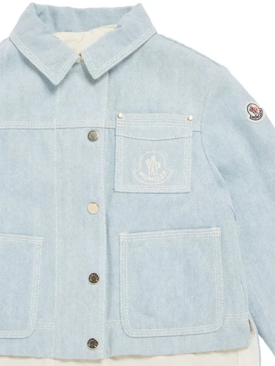 Moncler   Esbly bleached cotton denim jacket 