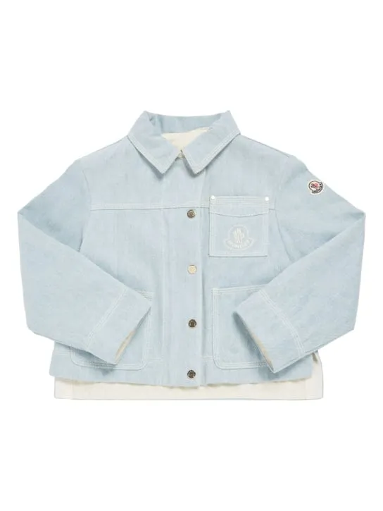 Moncler   Esbly bleached cotton denim jacket 