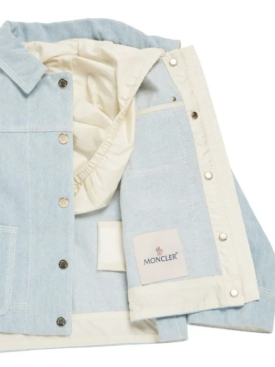 Moncler   Esbly bleached cotton denim jacket 