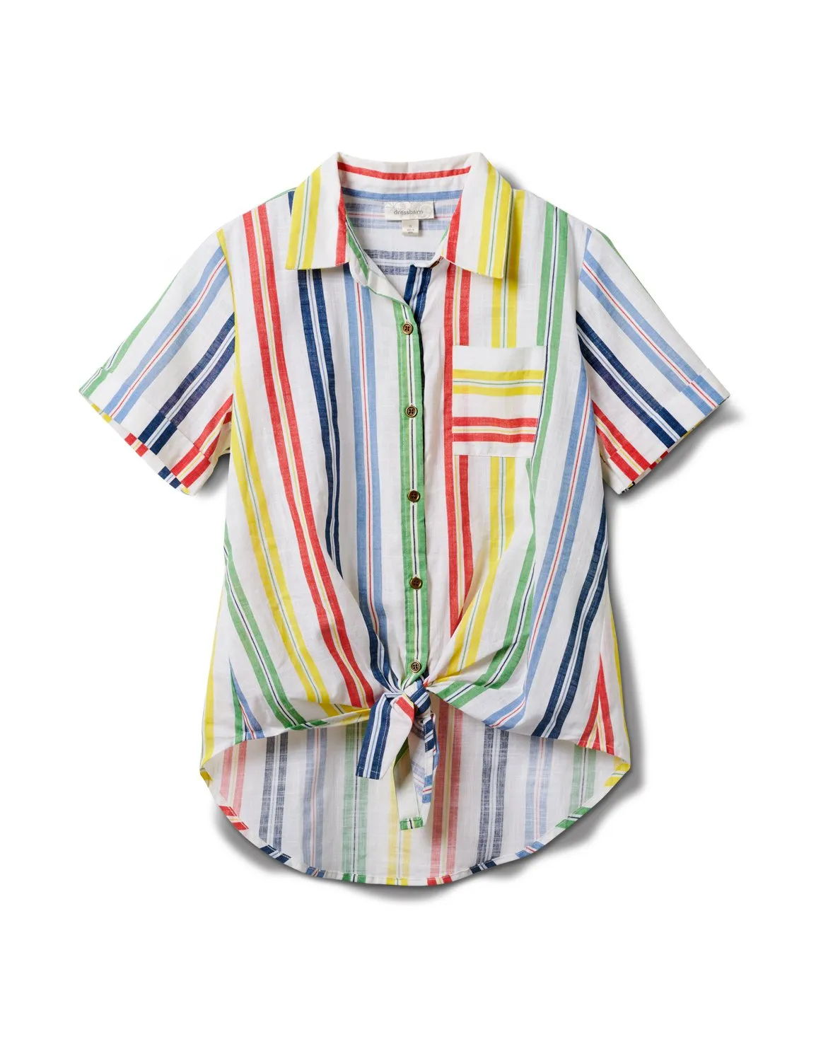 Multi Stripe Texture 1 Pocket Shirt