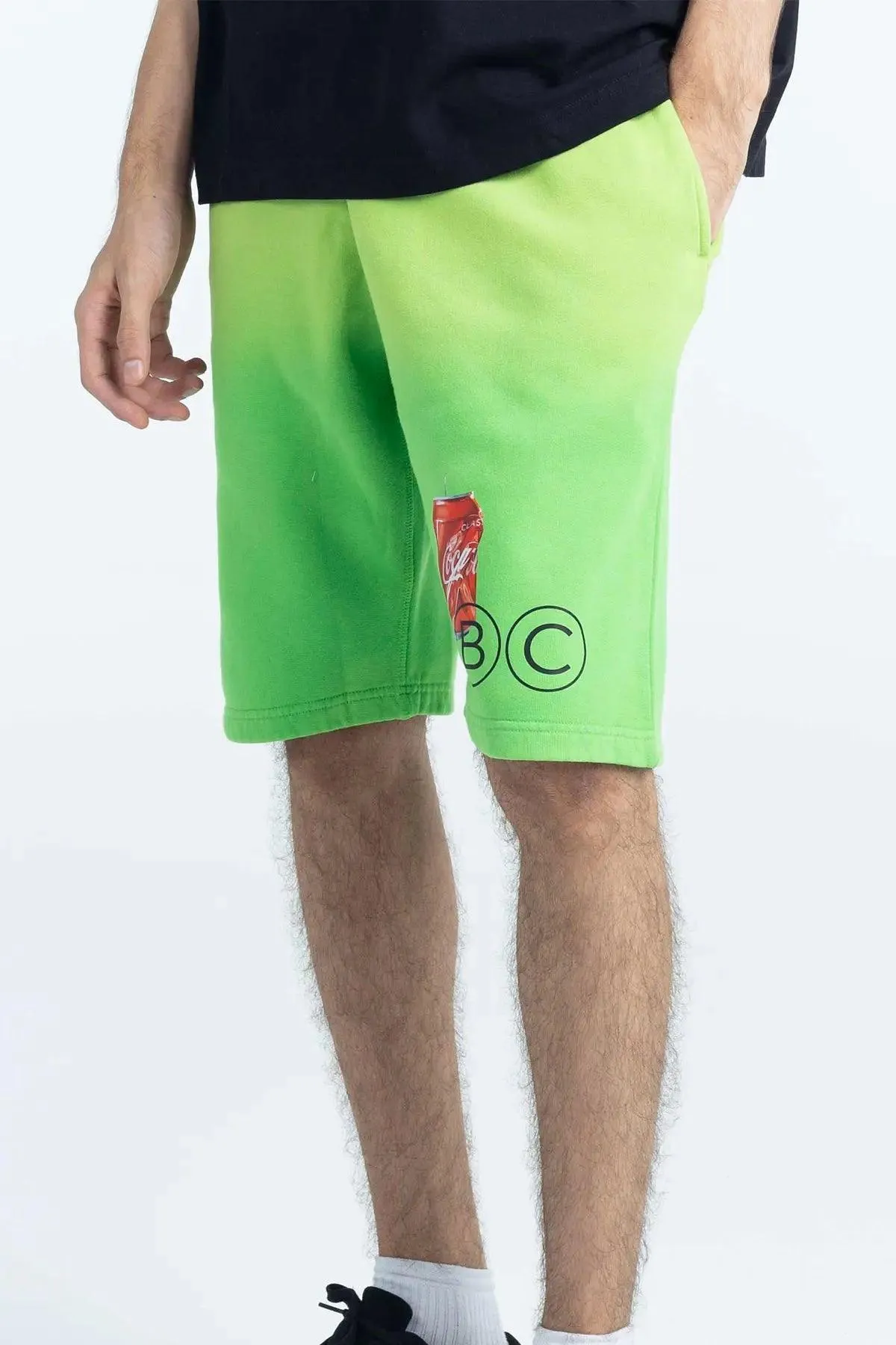 "BAD" Gradient Shorts - Green