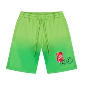 "BAD" Gradient Shorts - Green