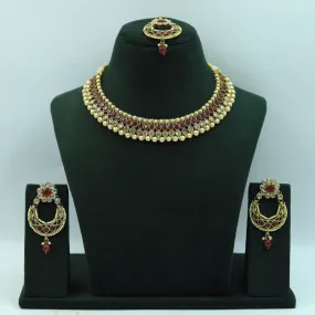 Round Neck Antique Necklace Set 4644-33