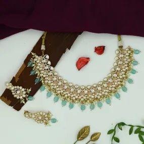 Round Neck Kundan Necklace Set 12177-28