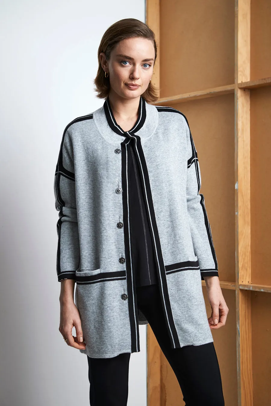 Strap Jacket - Silver Marl