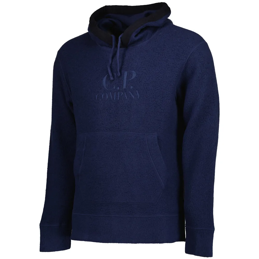 Wool Polar Fleece Logo Hoodie