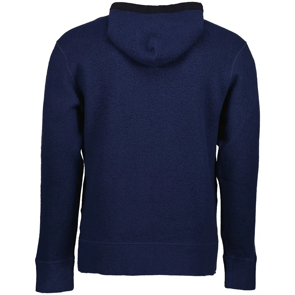 Wool Polar Fleece Logo Hoodie
